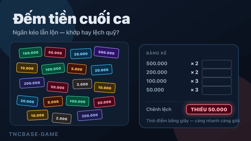 Thumbnail game Đếm tiền cuối ca