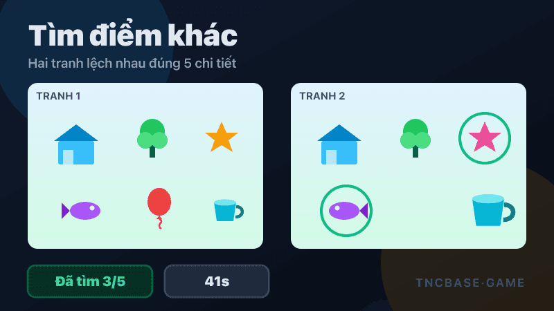 Thumbnail game Tìm điểm khác