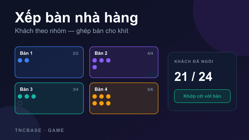 Thumbnail game Xếp bàn nhà hàng