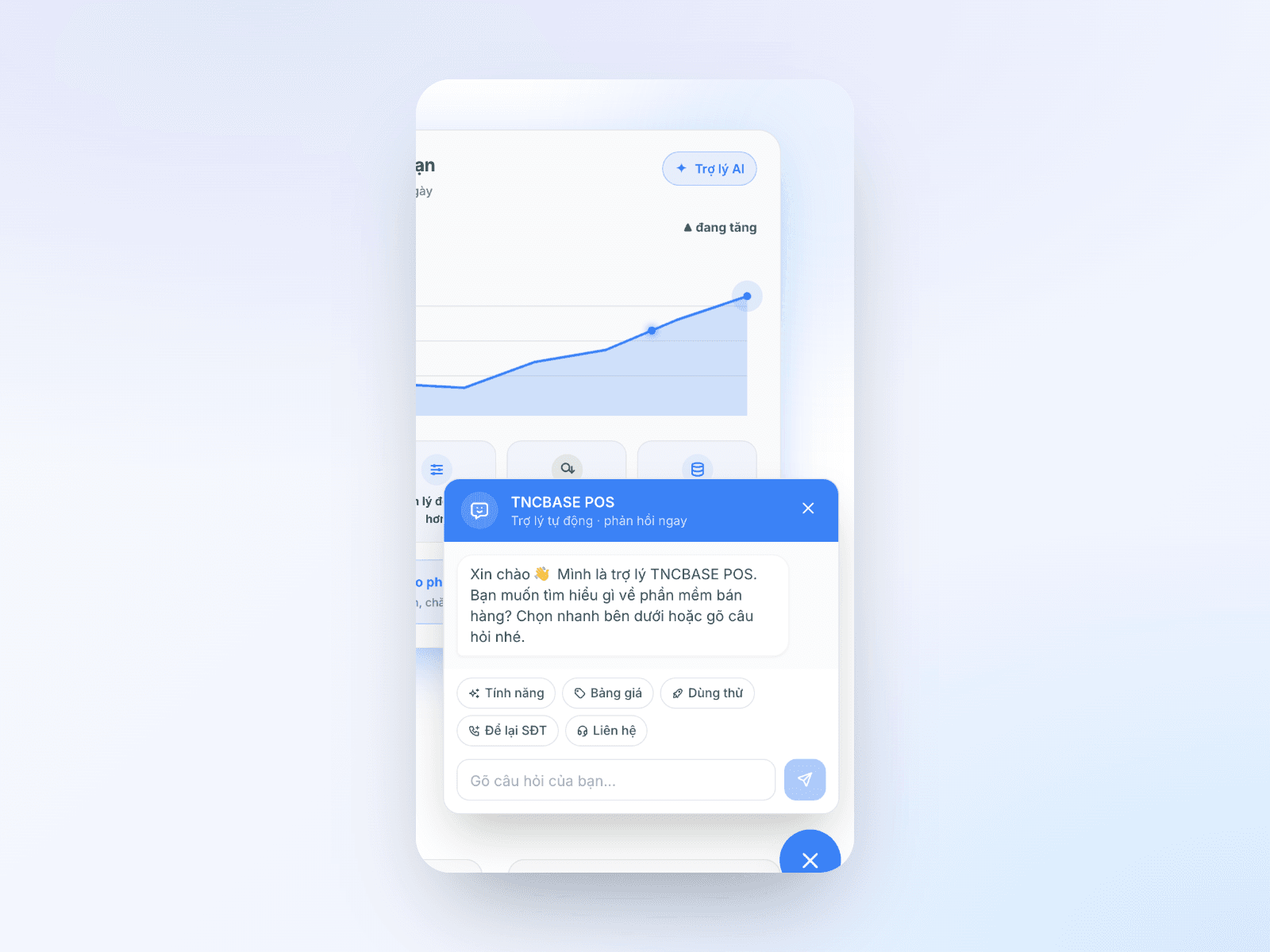 Chatbox trợ lý tư vấn tự động trên website