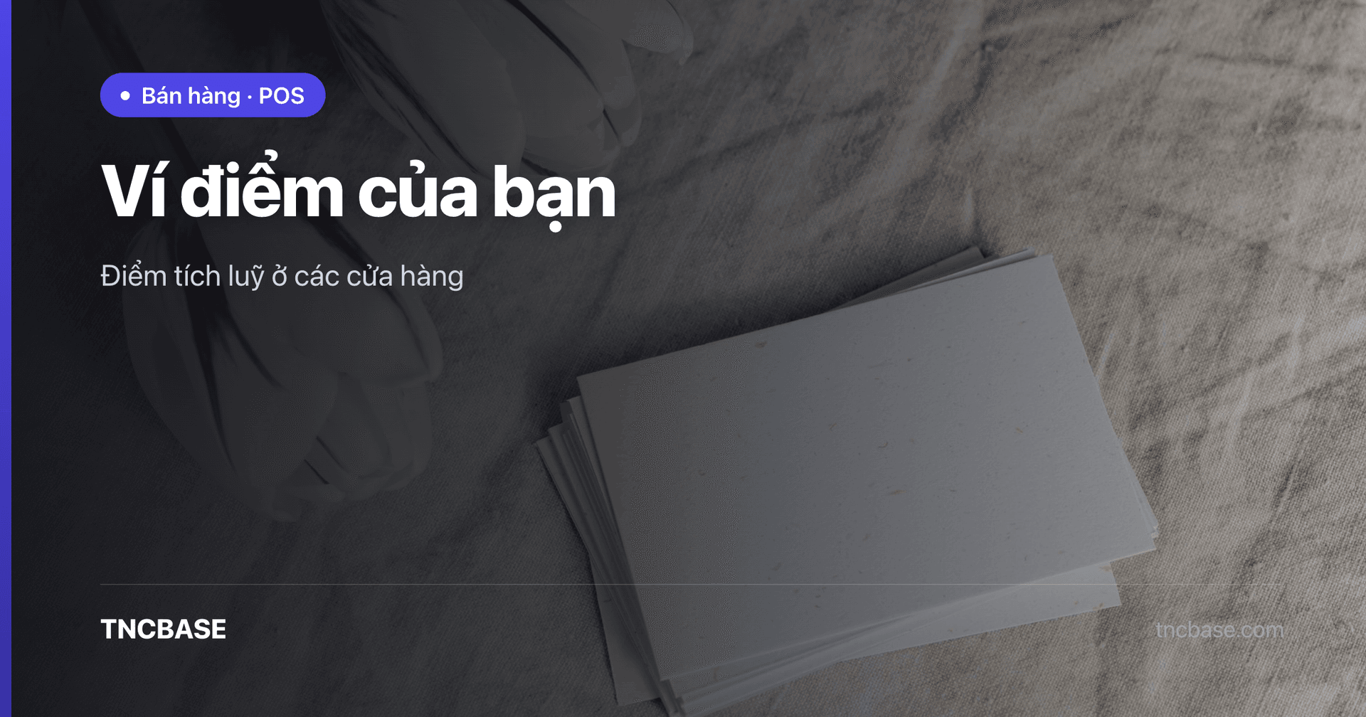 Ảnh bìa bài ví điểm xem điểm tích luỹ ở các cửa hàng trên app TNCBASE