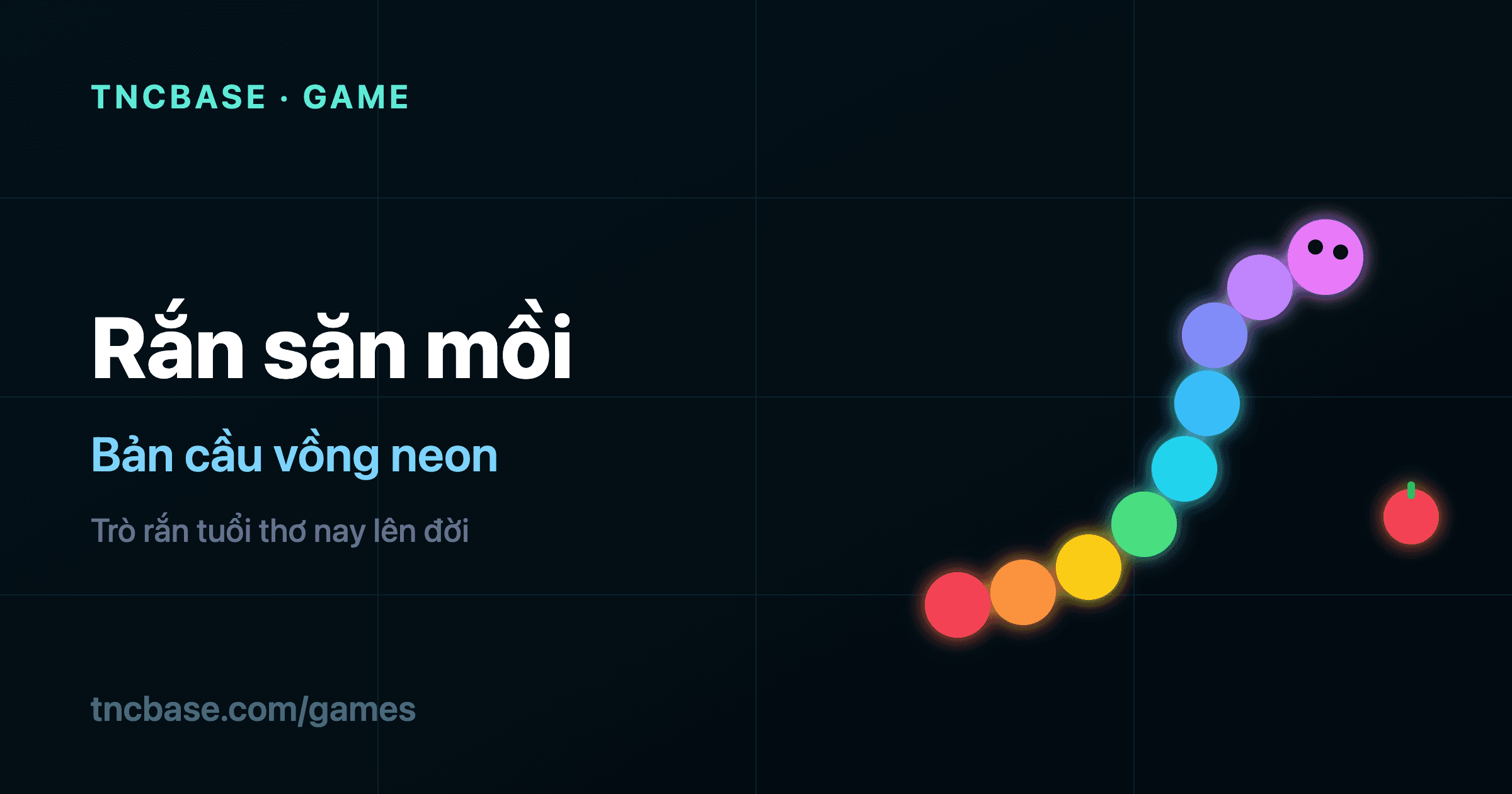 Rắn săn mồi online — trò rắn tuổi thơ nay lên đời cầu vồng