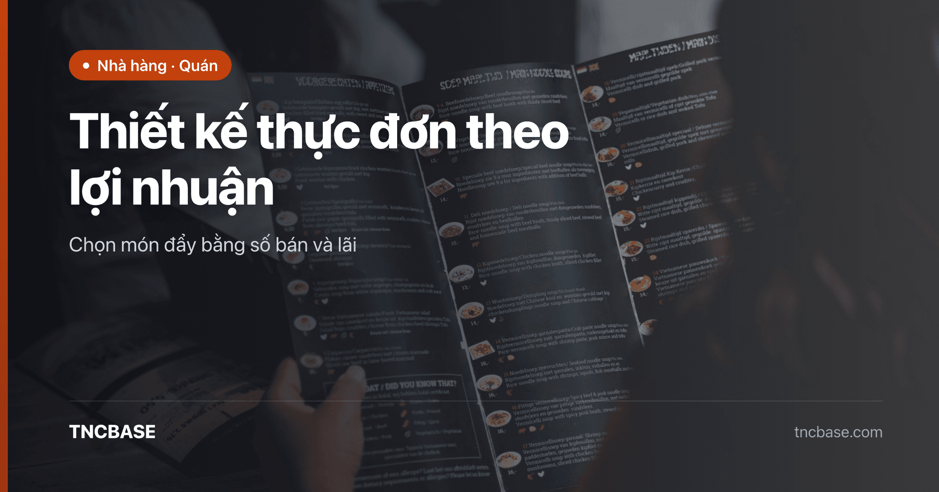 Ảnh bìa bài thiết kế thực đơn theo lợi nhuận — TNCBASE