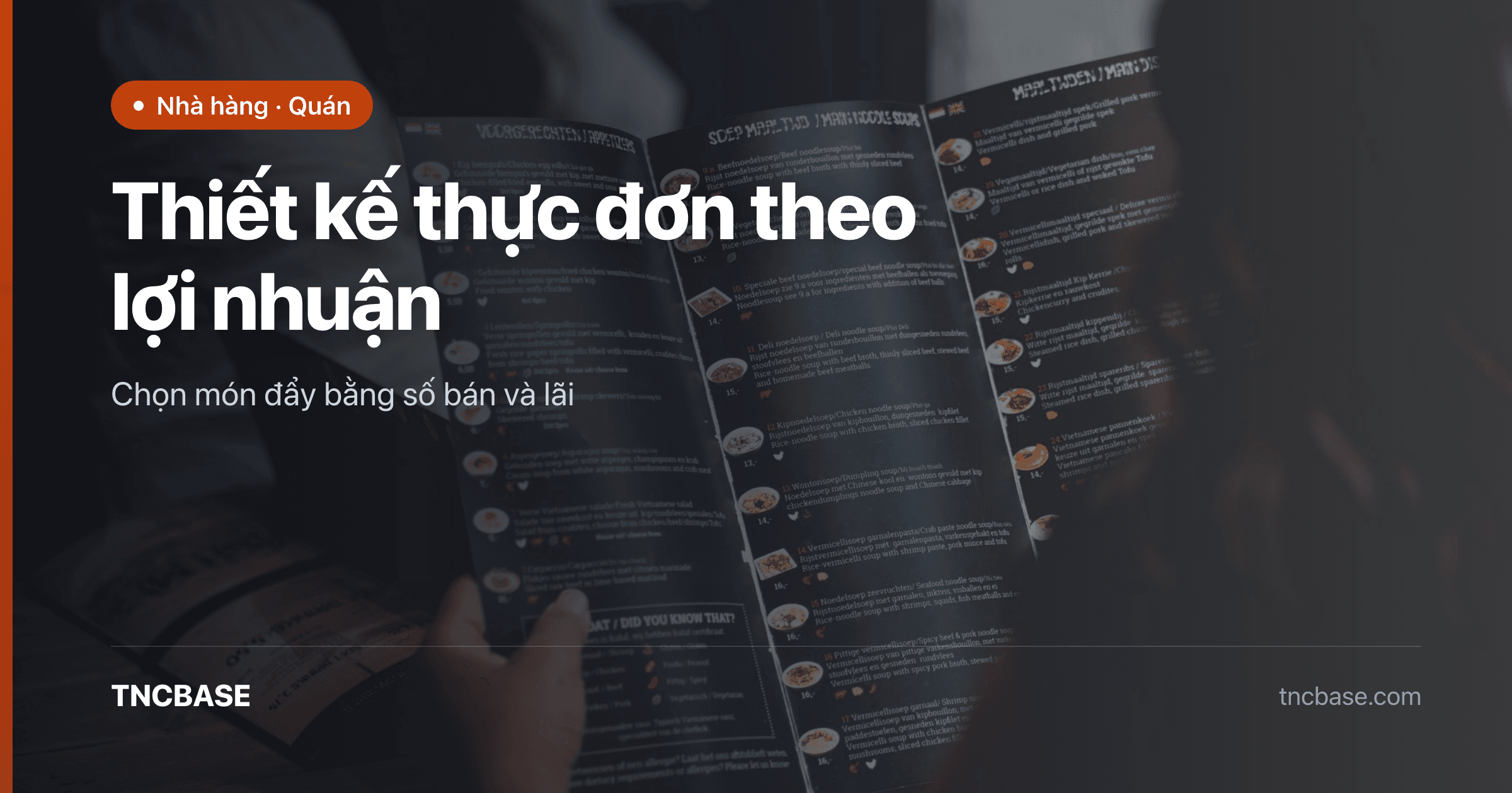 Ảnh bìa bài thiết kế thực đơn theo lợi nhuận — TNCBASE